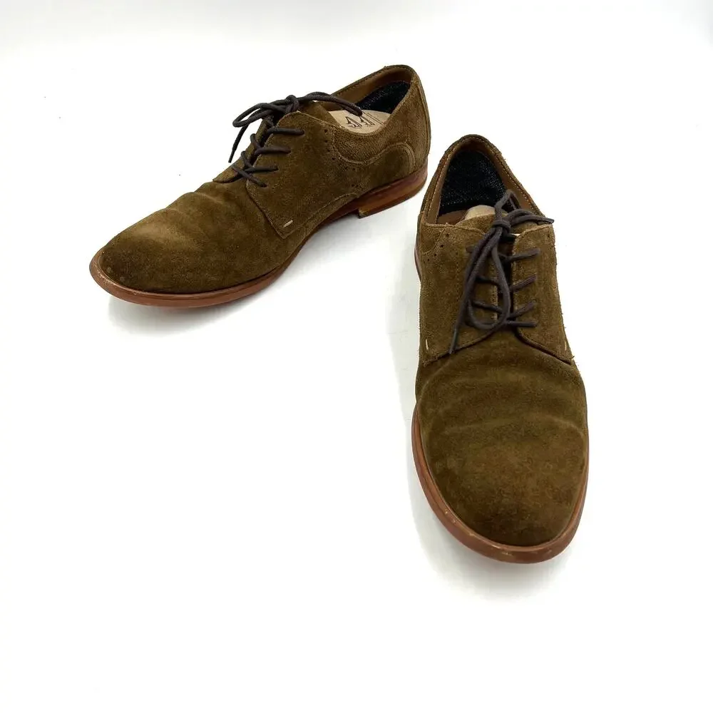 Aston Grey Gwaocia Oxford Suede Tan Dress Shoes Leather Light Academia